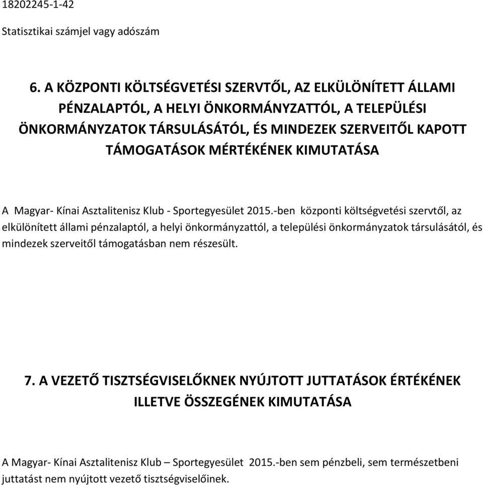 -ben központi költségvetési szervtől, az elkülönített állami pénzalaptól, a helyi önkormányzattól, a települési önkormányzatok társulásától, és mindezek szerveitől