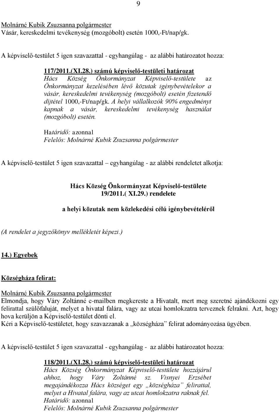 fizetendő díjtétel 1000,-Ft/nap/gk. A helyi vállalkozók 90% engedményt kapnak a vásár, kereskedelmi tevékenység használat (mozgóbolt) esetén.