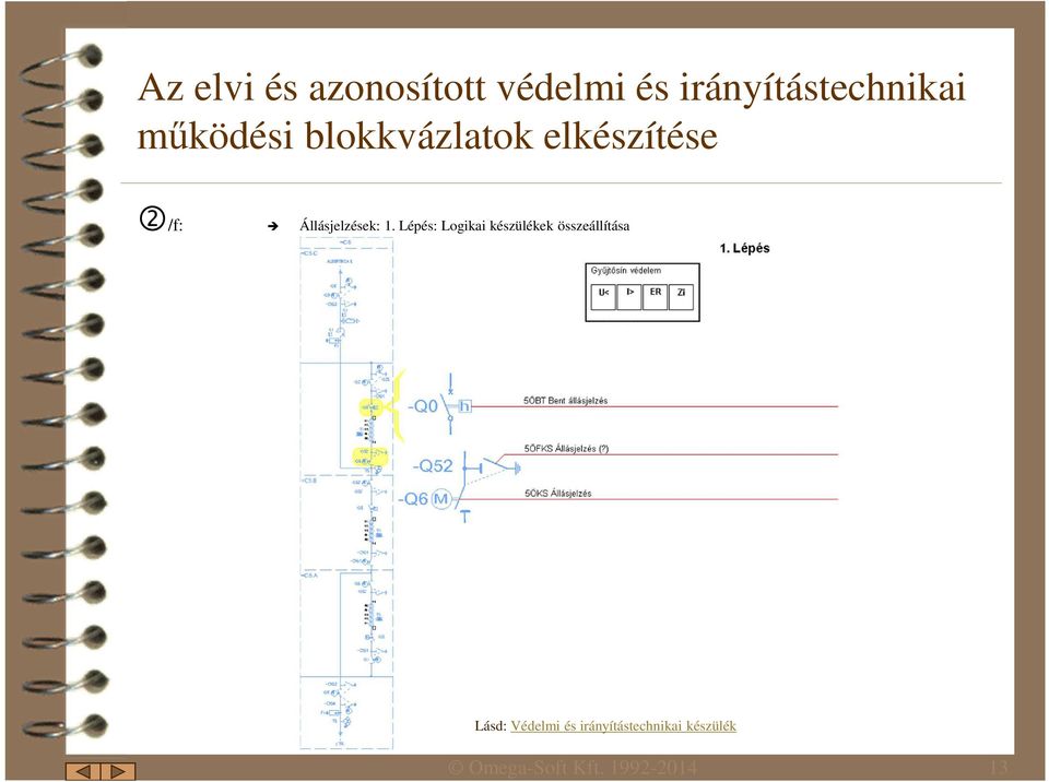 Lépés: Logikai készülékek összeállítása Lásd: Védelmi