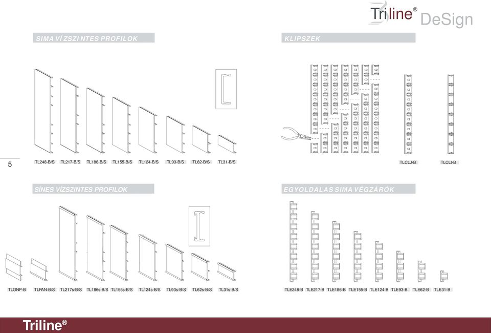 EGYOLDALAS SIMA VÉGZÁRÓK TLONP-B TLPAN-B/S TL217s-B/S TL186s-B/S TL155s-B/S TL124s-B/S