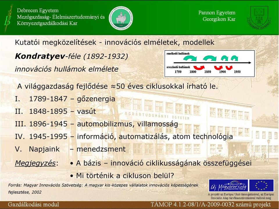 1945-1995 információ, automatizálás, atom technológia V.