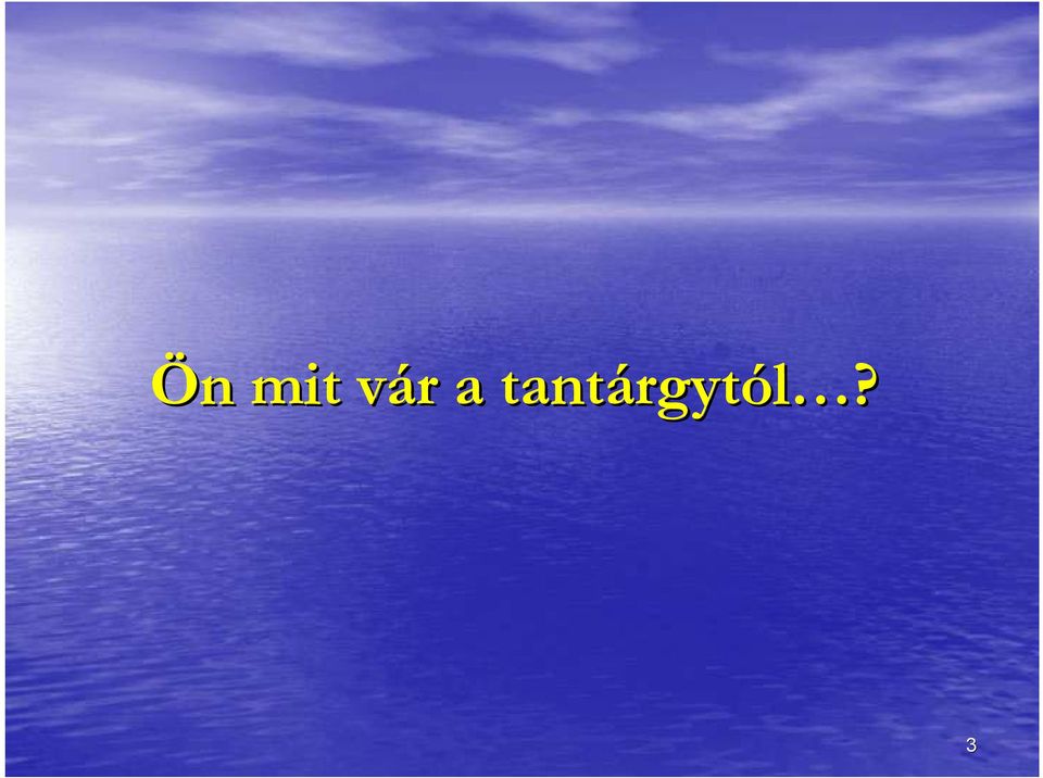 tantárgyt