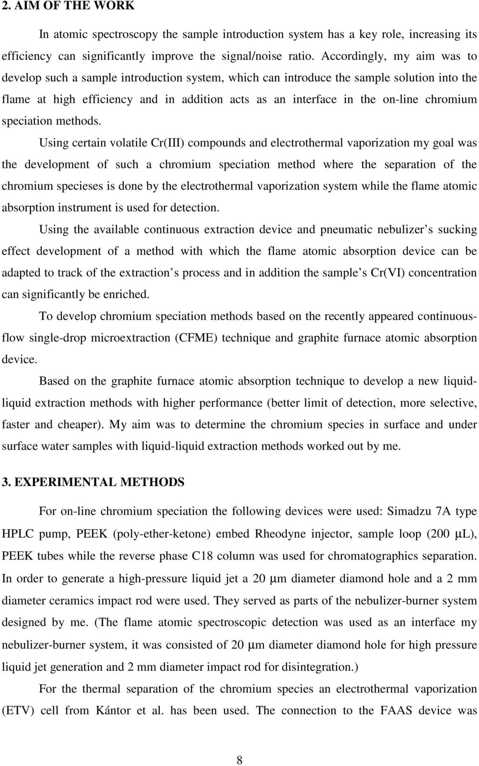 chromium speciation methods.