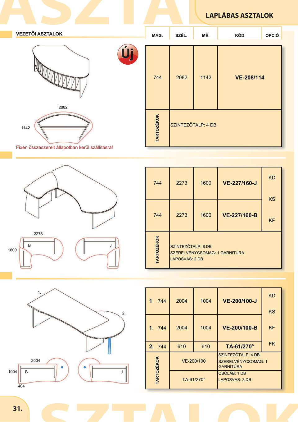 2004 1004 VE-200/100-J 1. 2004 1004 VE-200/100-B 2.