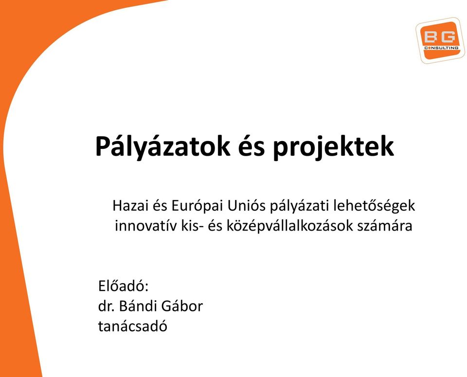 innovatív kis- és középvállalkozások