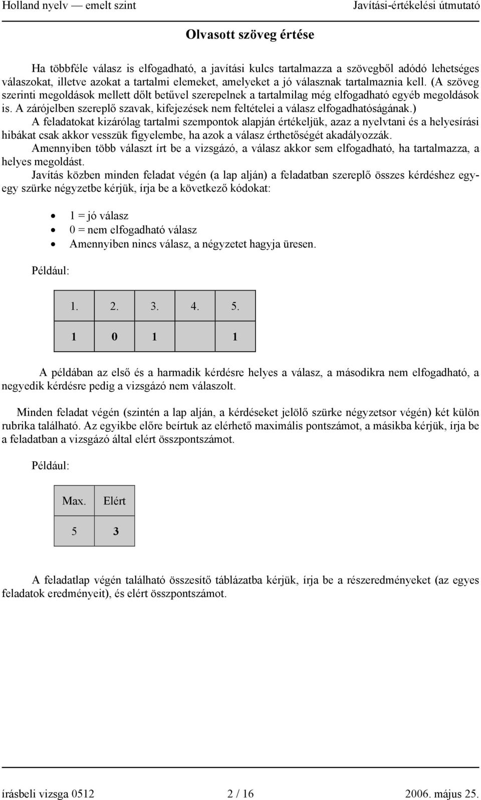 A zárójelben szereplő szavak, kifejezések nem feltételei a válasz elfogadhatóságának.