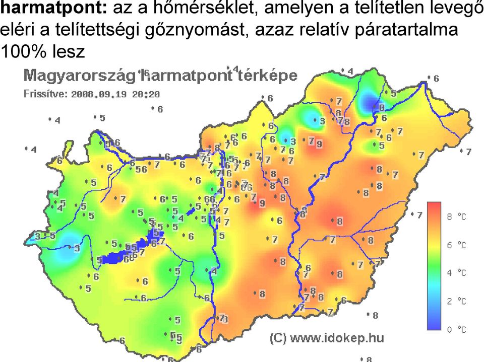 eléri a telítettségi