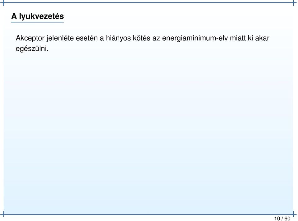kötés az energiaminimum-elv