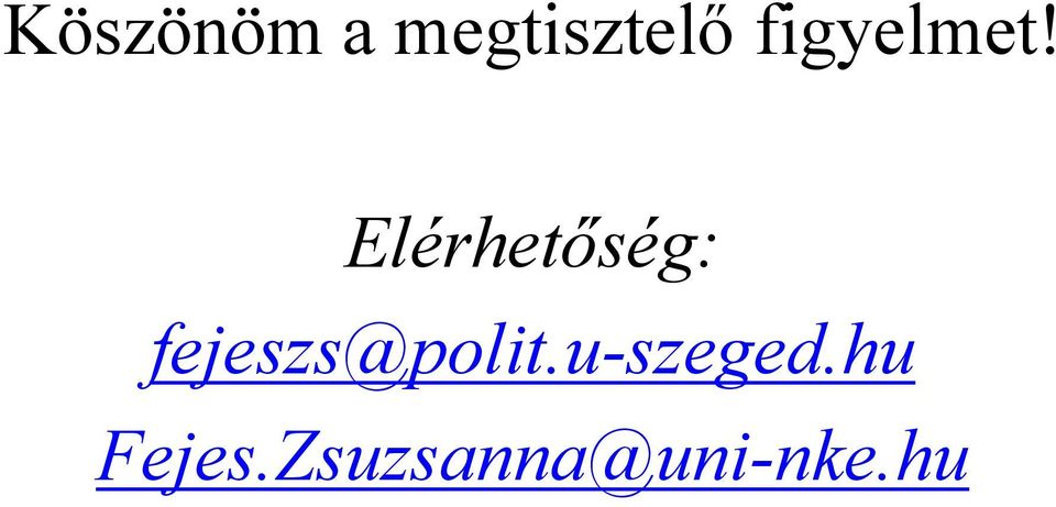 Elérhetőség: