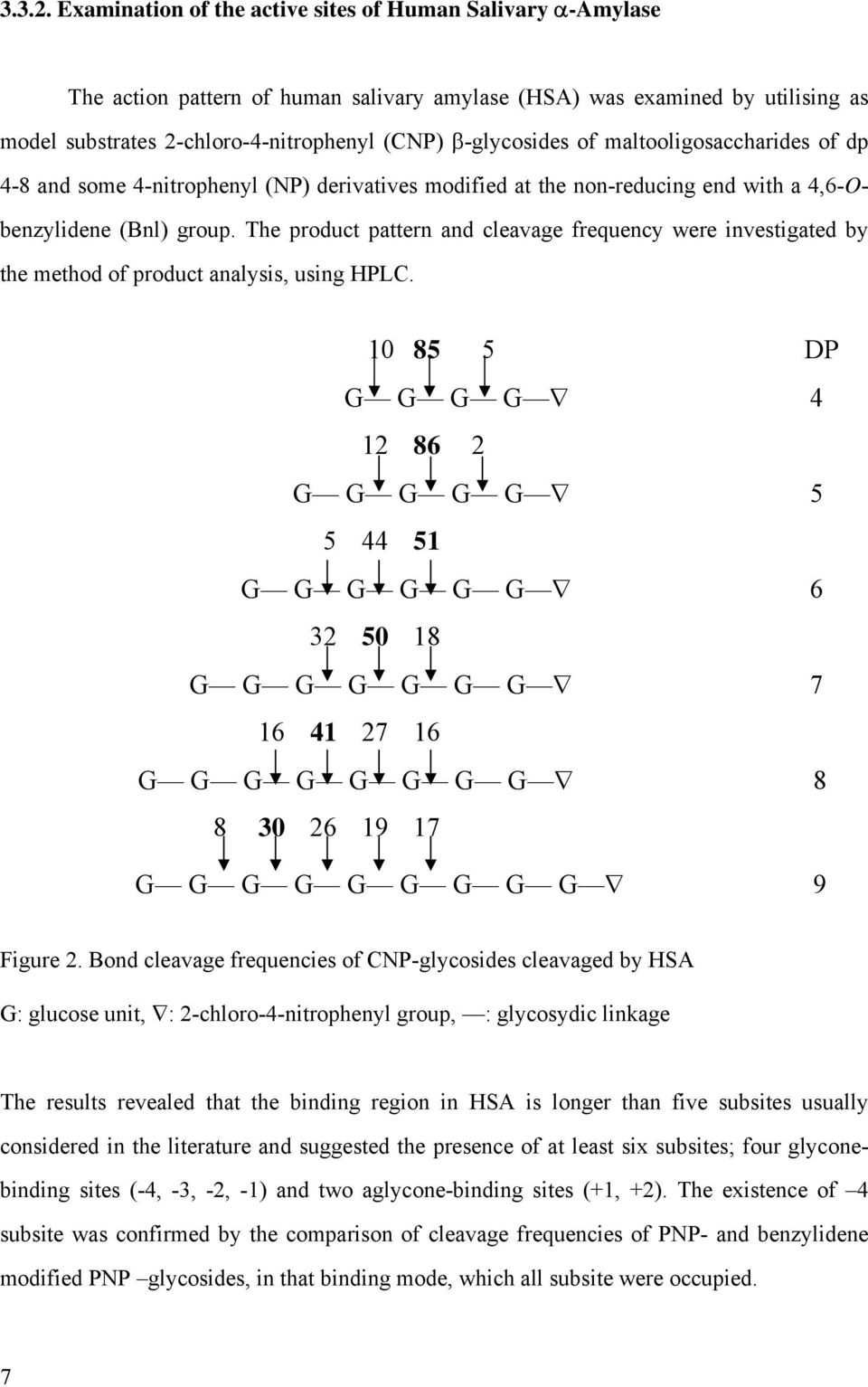 of maltooligosaccharides of dp 4-8 and some 4-nitrophenyl (NP) derivatives modified at the non-reducing end with a 4,6-benzylidene (Bnl) group.