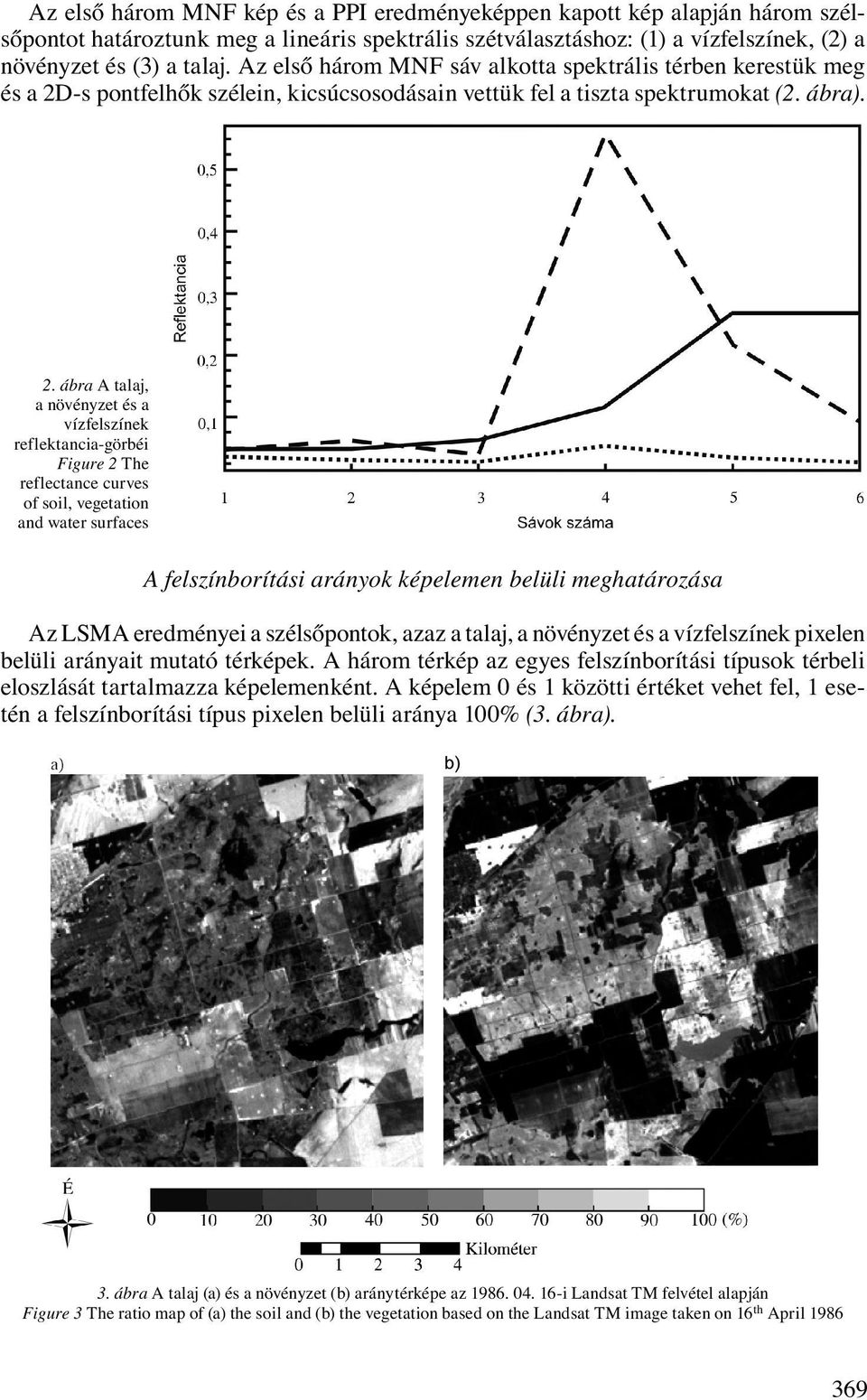 -s pontfelhők szélein, kicsúcsosodásain vettük fel a tiszta spektrumokat (2. ábra). 2.