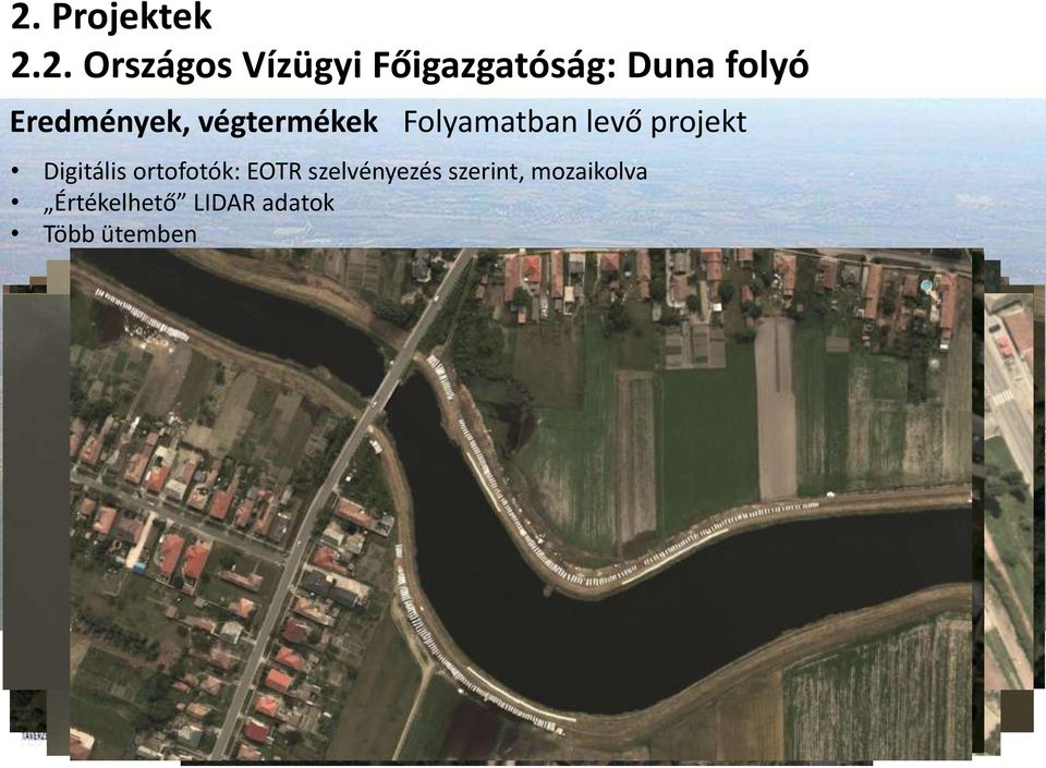 Digitális ortofotók: EOTR szelvényezés szerint,