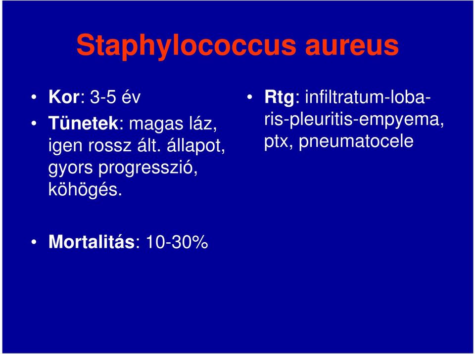 állapot, gyors progresszió, köhögés.