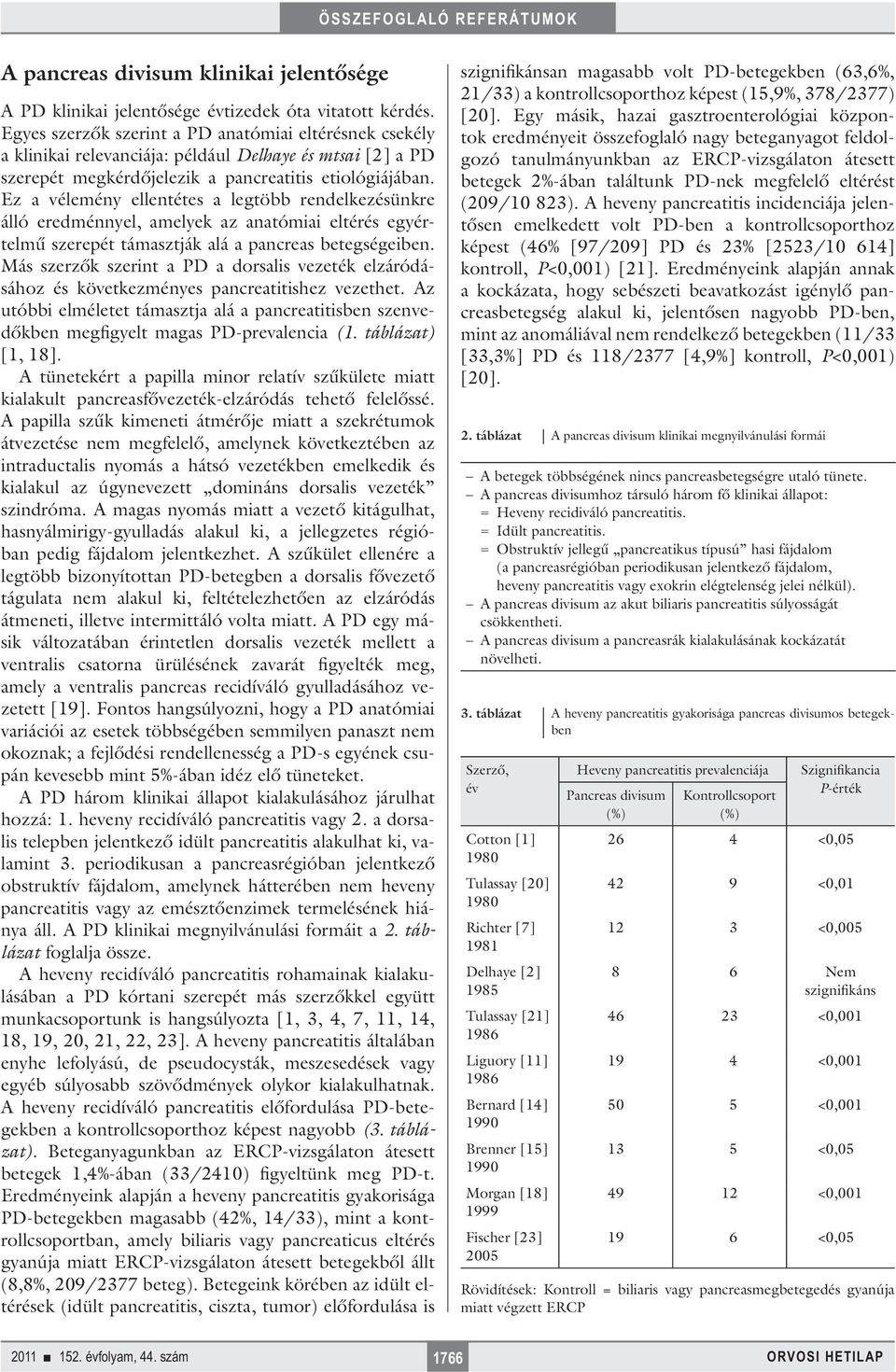 Ez a vélemény ellentétes a legtöbb rendelkezésünkre álló eredménnyel, amelyek az anatómiai eltérés egyértelmű szerepét támasztják alá a pancreas betegségeiben.