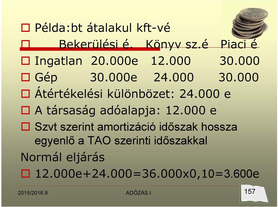 000 e A társaság adóalapja: 12.