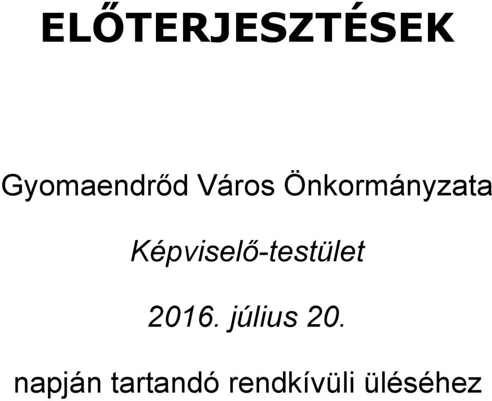 Képviselő-testület 2016.