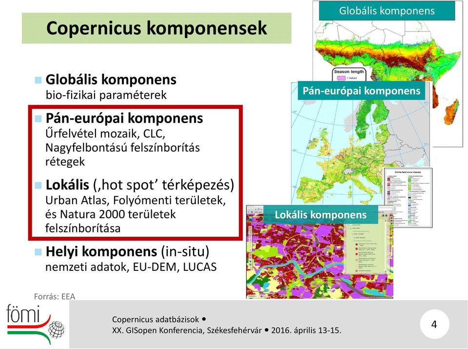 térképezés) Urban Atlas, Folyómenti területek, és Natura 2000 területek felszínborítása Helyi