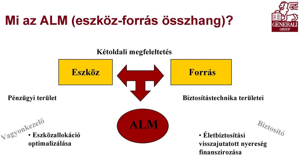 Biztosítástechnika területei Vagyonkezelő Eszközallokáció