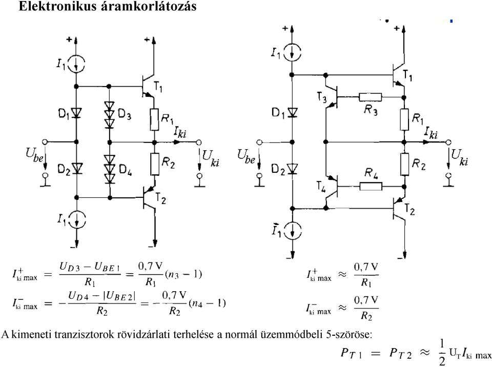 tranzisztorok rövidzárlati