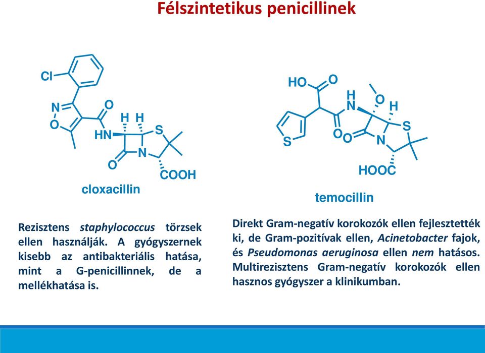 Direkt Gram-negatív korokozók ellen fejlesztették ki, de Gram-pozitívak ellen, Acinetobacter fajok, és