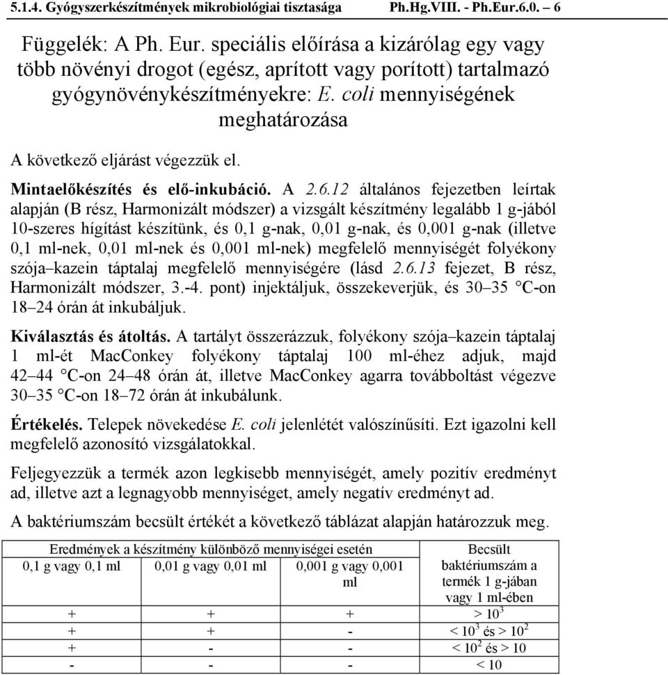 Mintaelőkészítés és elő-inkubáció. A 2.6.