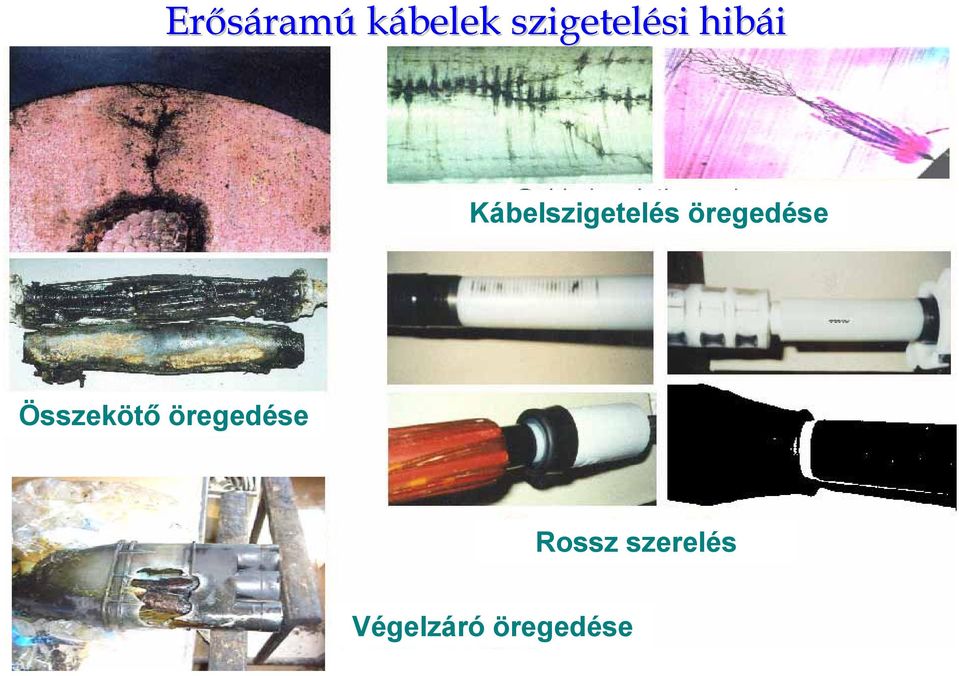 Kábelszigetelés öregedése