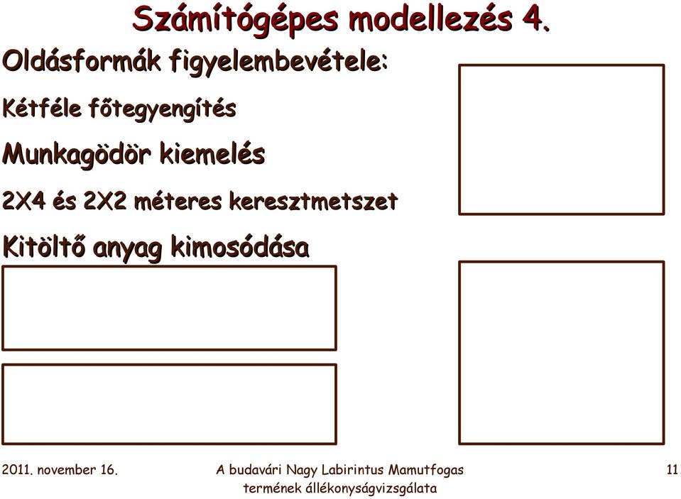 főtegyengítés Munkagödör kiemelés 2X4