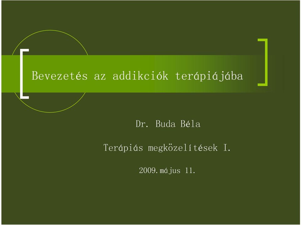 Buda Béla Terápiás