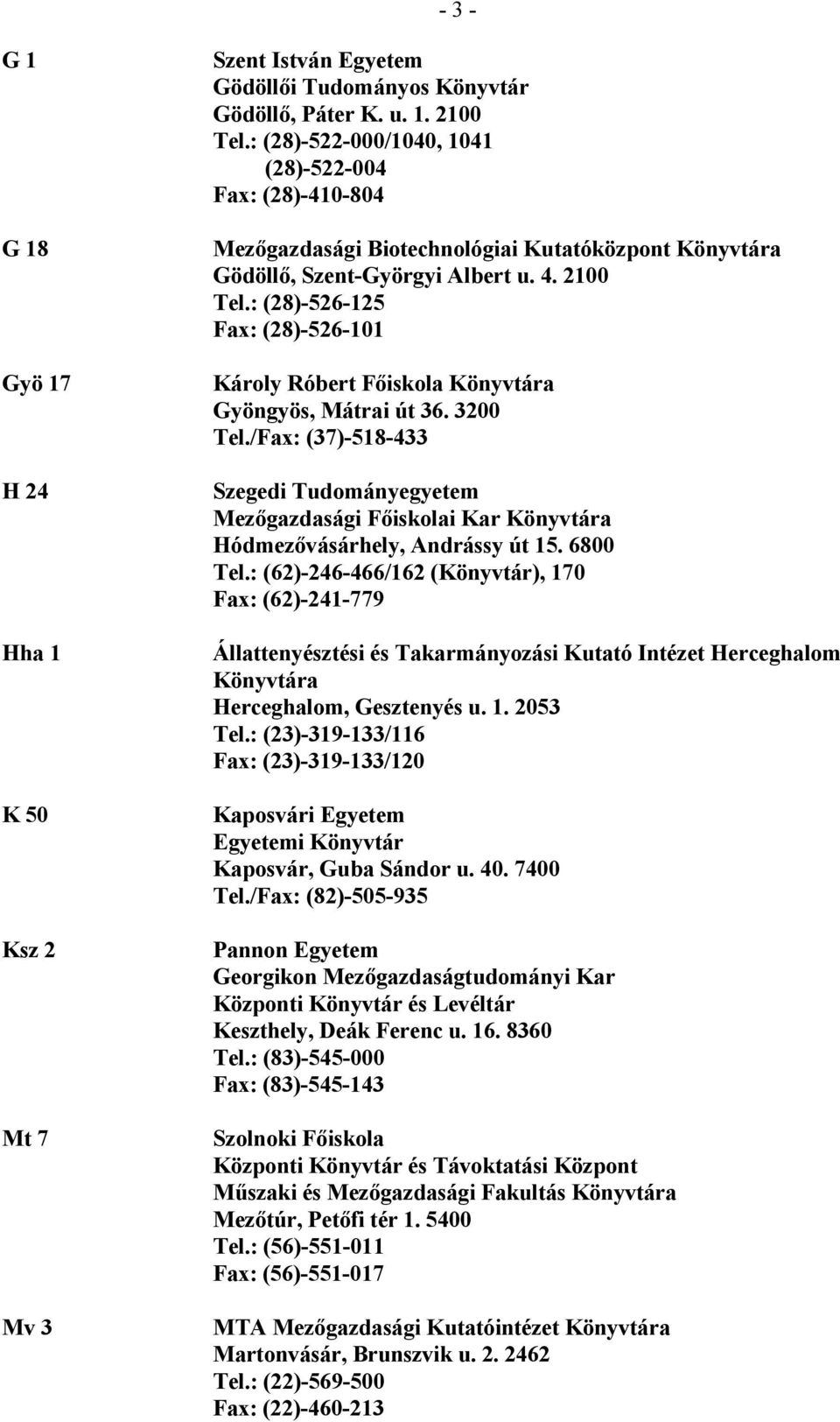 : (28)-526-125 Fax: (28)-526-101 Károly Róbert Főiskola Könyvtára Gyöngyös, Mátrai út 36. 3200 Tel.