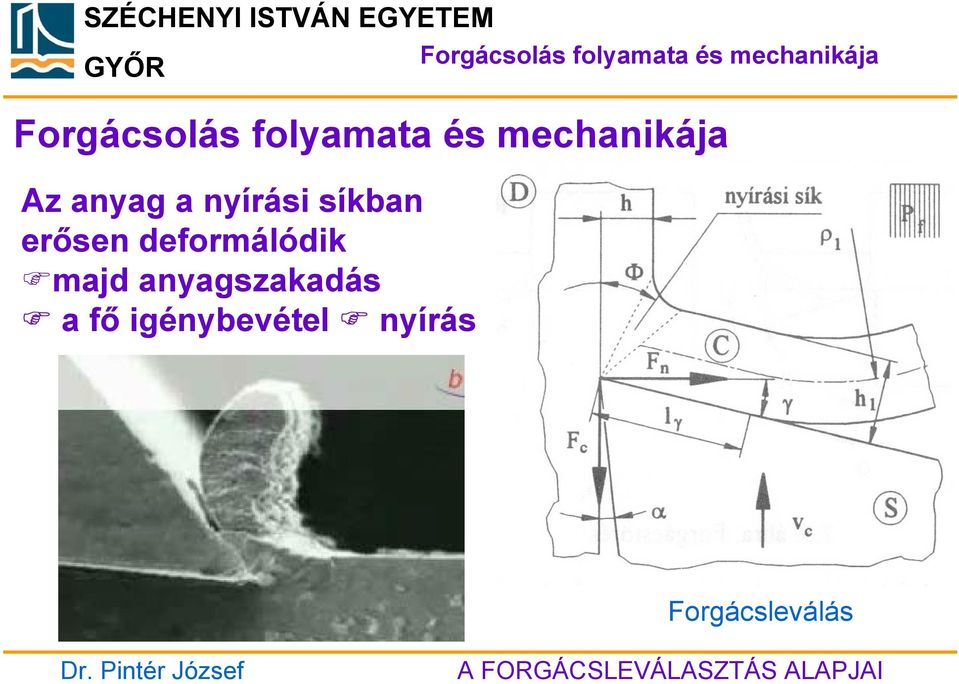 deformálódik majd anyagszakadás a fő