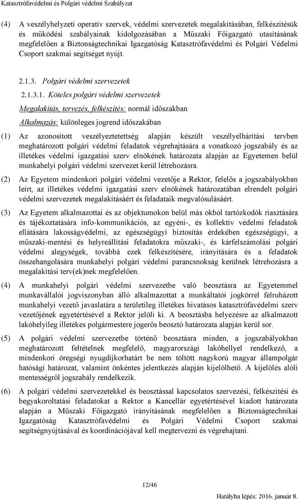 3. Polgári védelmi szervezetek 2.1.