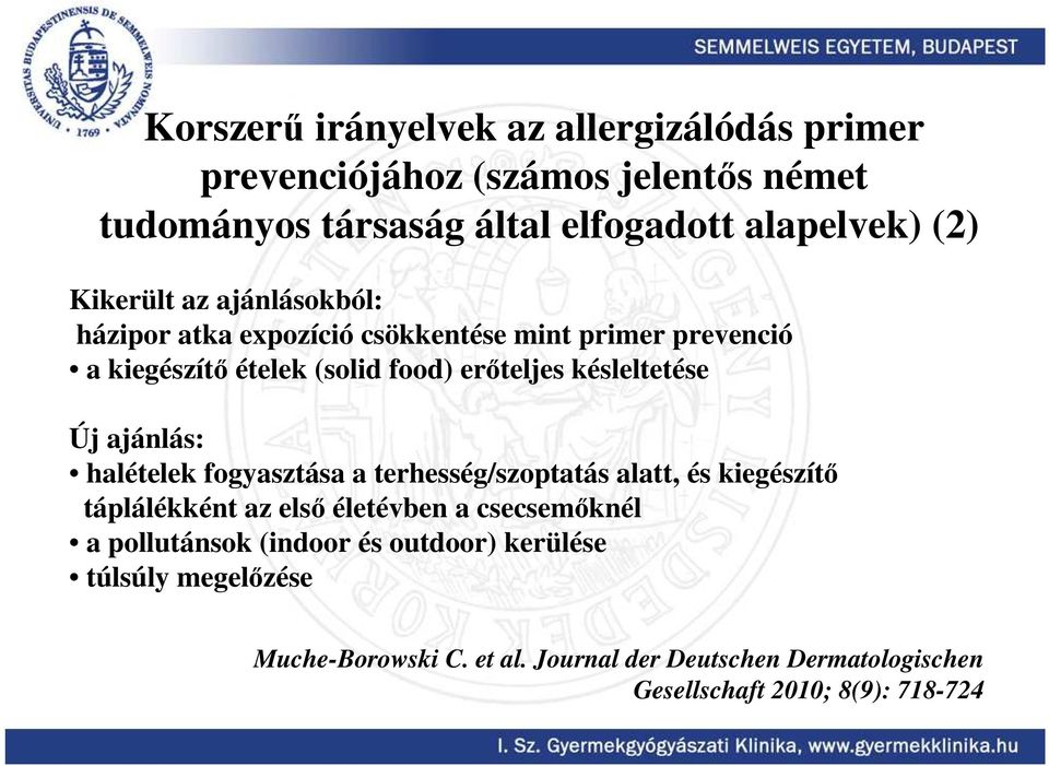 Új ajánlás: halételek fogyasztása a terhesség/szoptatás alatt, és kiegészítı táplálékként az elsı életévben a csecsemıknél a pollutánsok