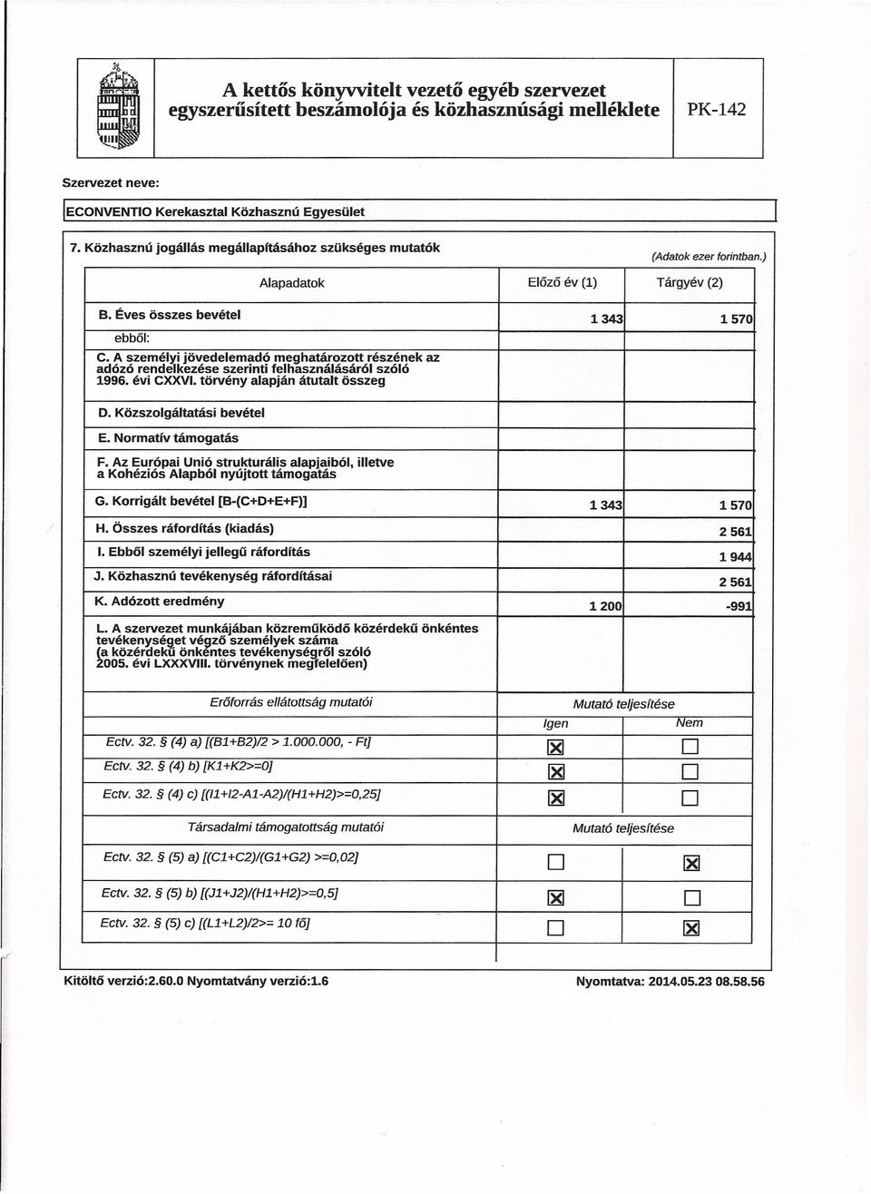 törvény alapján átutalt összeg D. Közszolgáltatási bevétel E. Normatív támogatás F. Az Európai Unió strukturális alapjaíbél, illetve a Kohéziós Alapból nyújtott támogatás G.