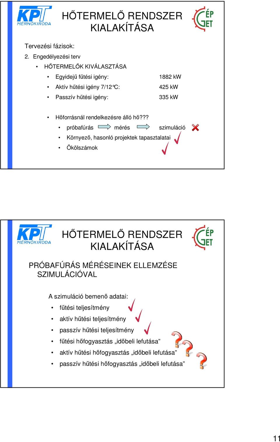 ?? próbafúrás mérés szimuláció Környező, hasonló projektek tapasztalatai Ökölszámok PRÓBAFÚRÁS MÉRÉSEINEK ELLEMZÉSE