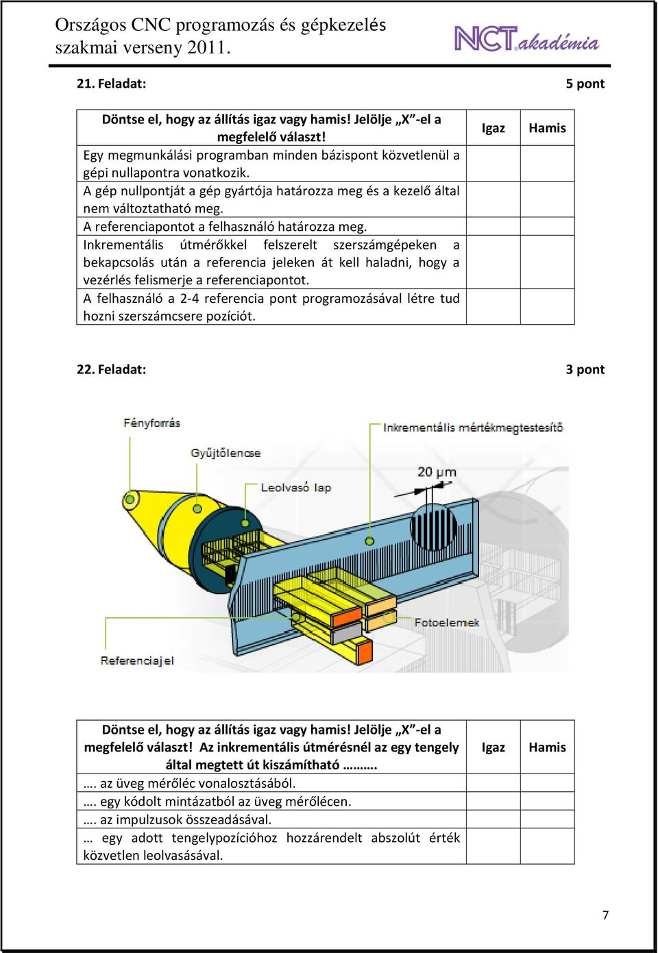 Inkrementális útmérőkkel felszerelt szerszámgépeken a bekapcsolás után a referencia jeleken át kell haladni, hogy a vezérlés felismerje a referenciapontot.