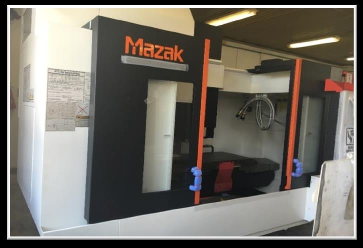 Géppark Magyarországi üzemünkben található gépparkunk a következő gépekkel rendelkezik: MAZAK Vertical Center Smart 530C (3 tengelyes függőleges megmunkáló központ 4.