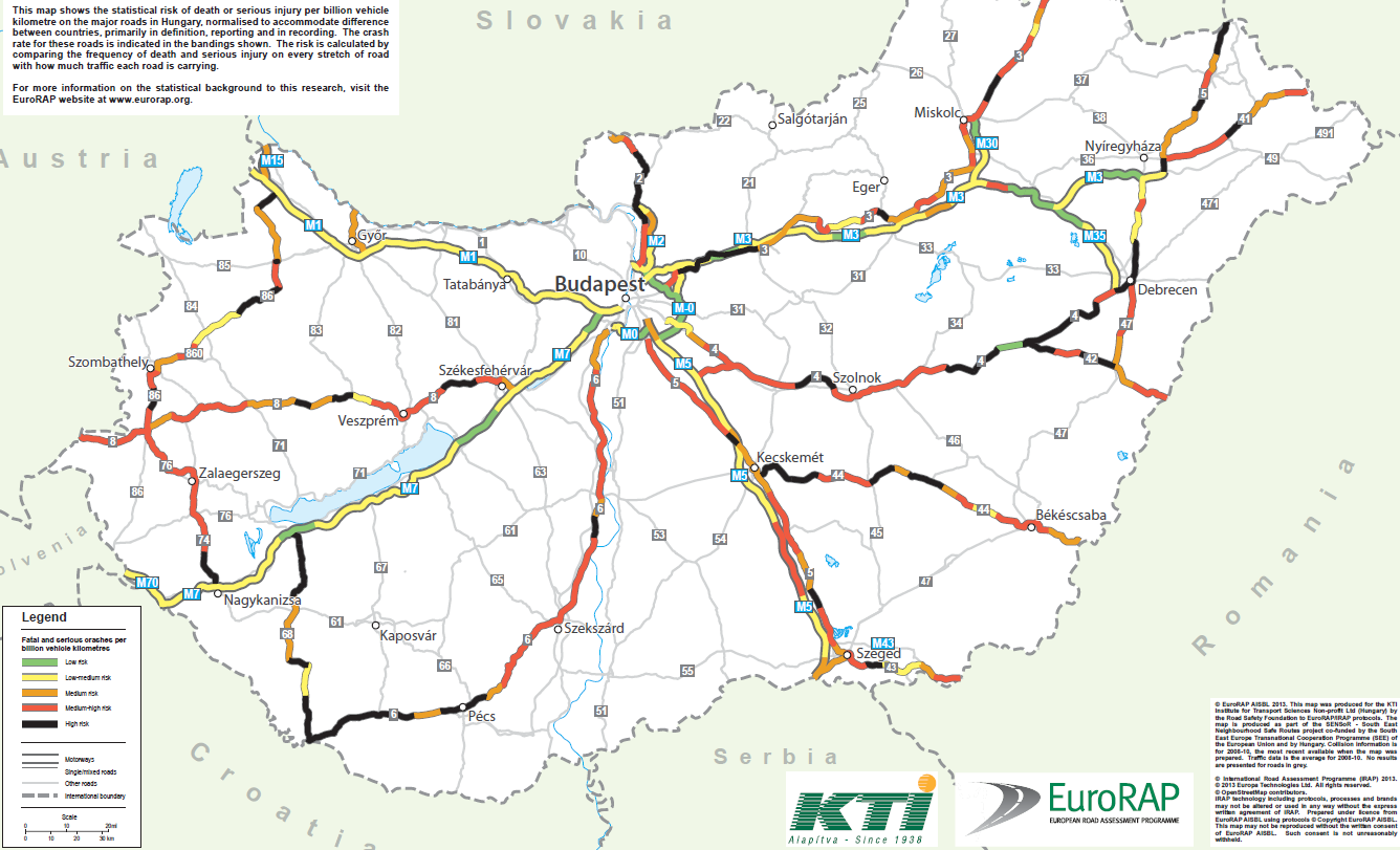 Ez esetben valóban a hagyományos értelemben vett térképet láthatunk. A négyzetek mérete a kockázat nagyságát jelzi.
