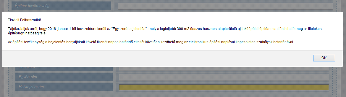 Újdonságok és módosítások Új kérelem típus A 2016.