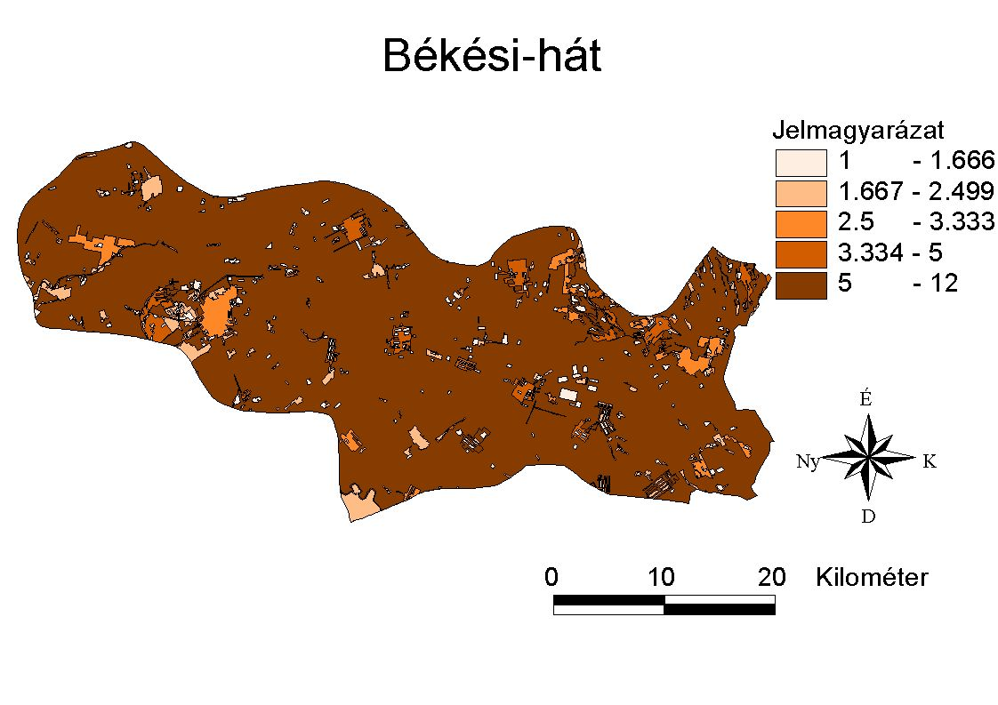 Az alábbi képlet alapján számolt értékekre meghatározták, hogy ökológiai szempontból mi számít stabilnak és mi kevésbé annak.