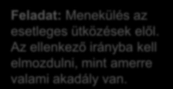 PassiveAviod Feladat: Menekülés az esetleges ütközések elől.