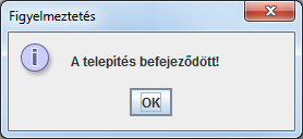 jar fájlt az ÁNYK 1 segítségével kell telepíteni ahhoz, hogy az EÜF űrlap kitölthető és beküldhető legyen.