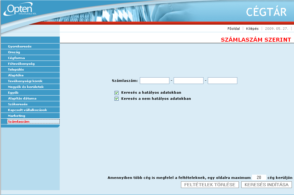 A mentés kiválasztása esetén megjelenik a Windows szabványos mentés ablaka, ahol a fájl nevének a ceglista.xls-t felajánlja a program. A fájl típusaként Microsoft Excel Munkalap van beállítva.