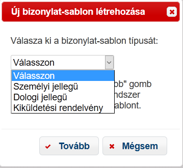 létrehozott bizonylatsablon, amennyiben helyesen van kitöltve, egyből az adott tételhez hozzárendelésre is kerül.