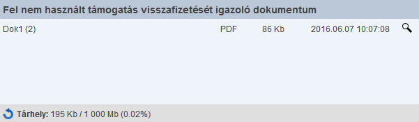 villogás megszűnik, a hozzárendelt fájlok számát megjelenítő jelben az adott kategóriához hozzárendelt fájlok száma frissül. FONTOS!