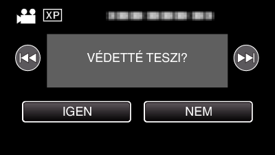 Szerkesztés 5 Érintse meg: ÁLLÍT. Fájlok védelme A fontos videók/pillanatfelvételek véletlen törlésének megelőzése érdekében tegye őket védetté.