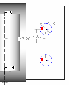 HALBRITTER ERNİ KOZMA ISTVÁN SZALAI PÉTER CAD - CAM ALAPOK 3.41. ábra A hornyok mérethálózata A hornyokat egyszerő anyageltávolító kihúzással alakítjuk ki.