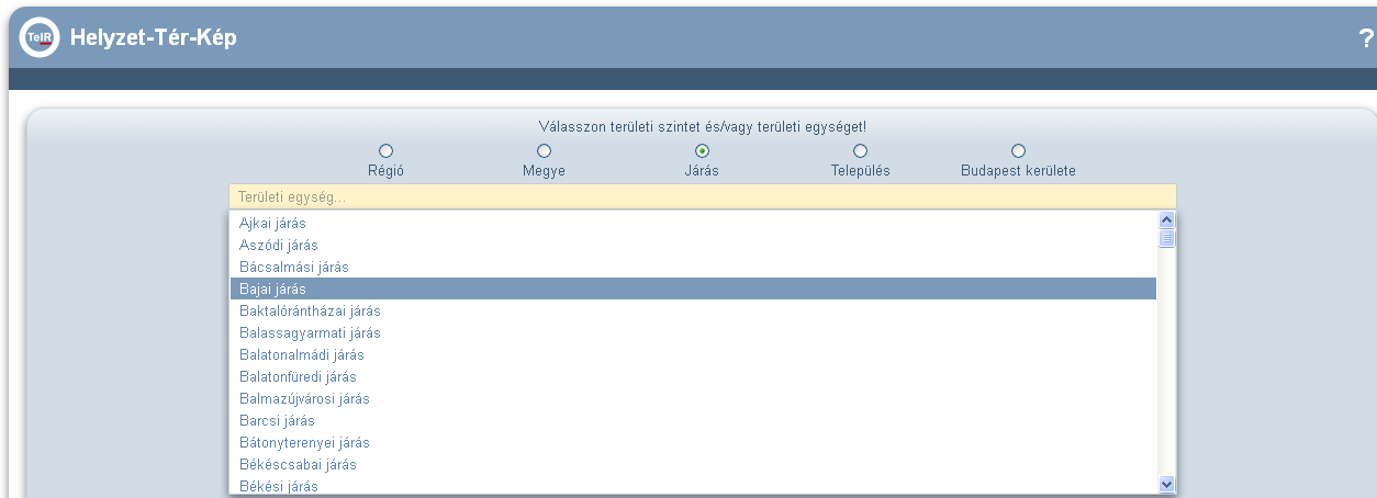 1. BEVEZETŐ A Helyzet-Tér-Kép informatikai modul adott területegység (régió, megye, járás, település/budapesti kerület) társadalmi gazdasági tényezőinek állapotát és változásait leíró mutatók