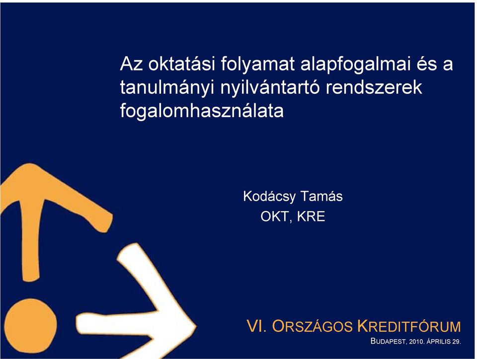 fogalomhasználata Kodácsy Tamás OKT, KRE