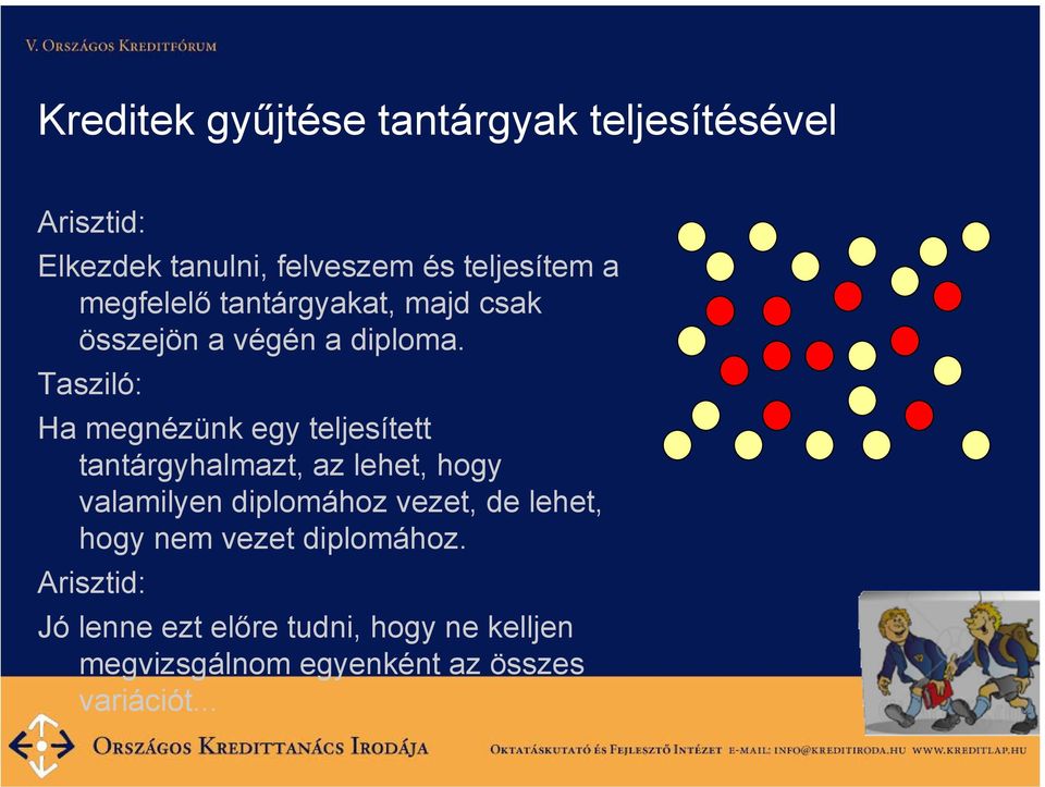 Tasziló: Ha megnézünk egy teljesített tantárgyhalmazt, az lehet, hogy valamilyen diplomához vezet,