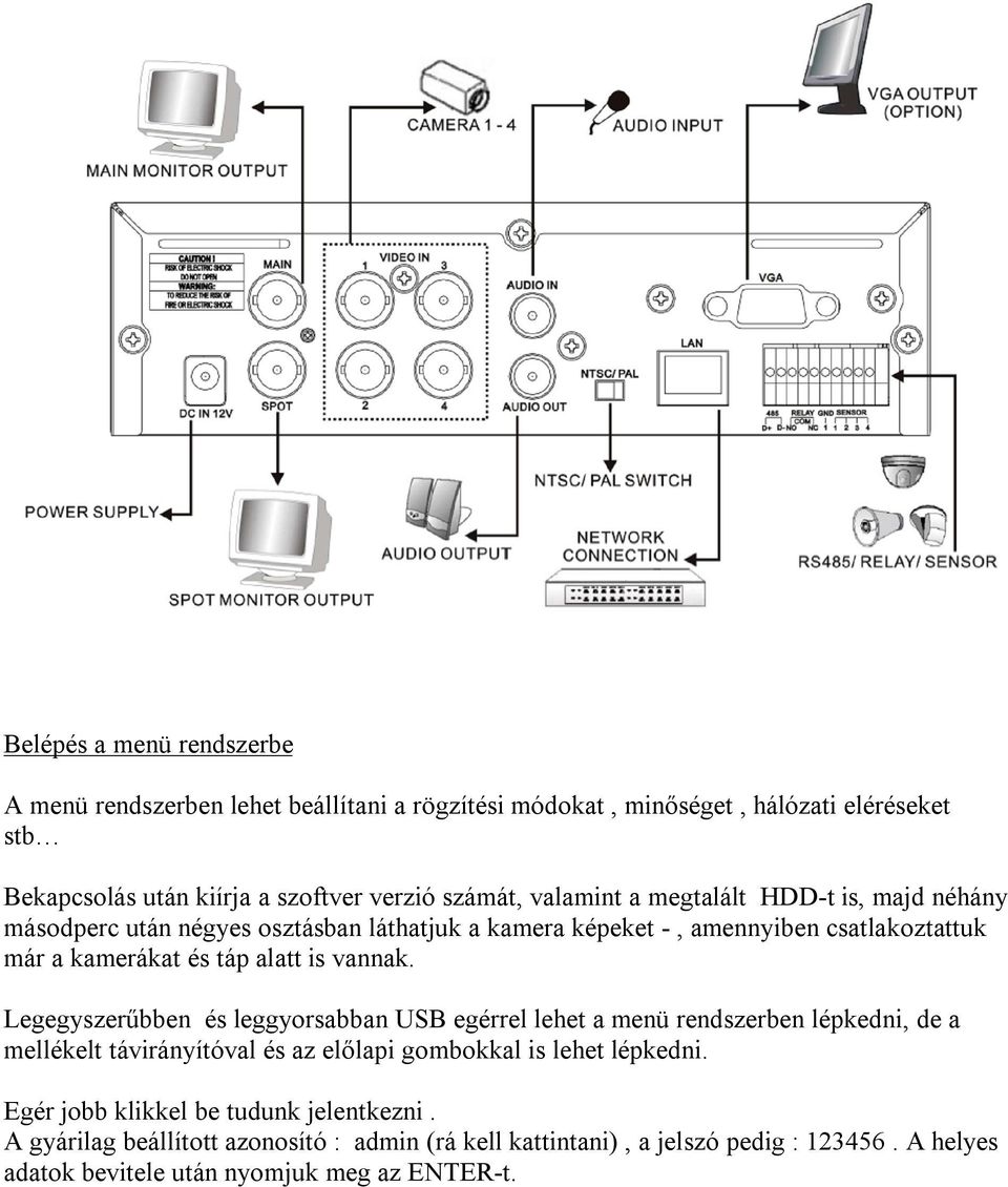 vannak. Legegyszerűbben és leggyorsabban USB egérrel lehet a menü rendszerben lépkedni, de a mellékelt távirányítóval és az előlapi gombokkal is lehet lépkedni.